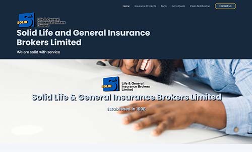 Solid Life and General Insurance Brokers website